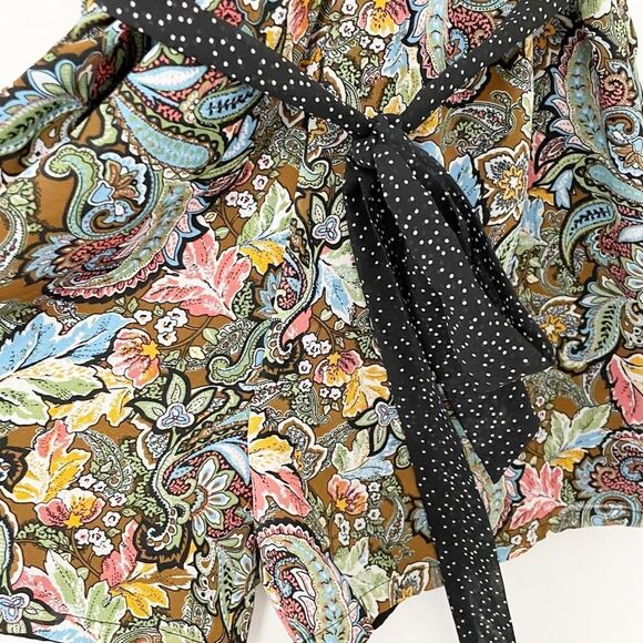 DR2 Floral V Neck Romper Multicolor Size S - Picture 4 of 7